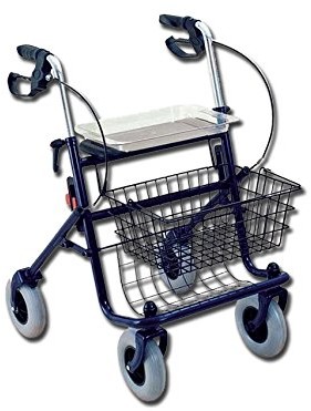 GIMA gima 43142 rollator, 4 Kółka, 12,5 kg, maksymalne obciążenie 100 kg, niebieski 43142