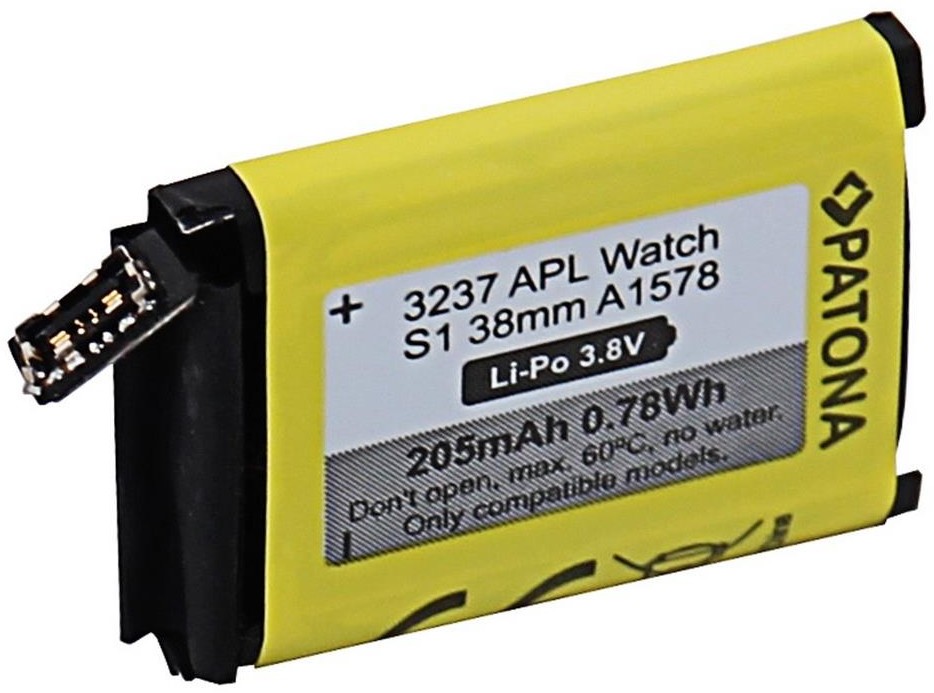Apple PATONA PATONA - Bateria do zegarka Watch 1 205mAh A1578 38 mm