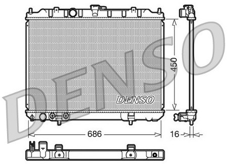 DENSO Chłodnica, układ chłodzenia silnika DRM46005