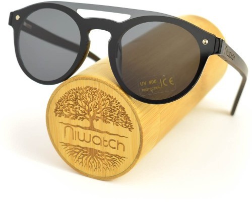 Niwatch Drewniane okulary przeciwsłoneczne Niwatch Volans Grey ni1506-1