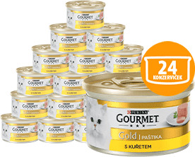 Gourmet Gourmet mokra karma dla kota Gold pasztet z kurczakiem 24 x 85 g