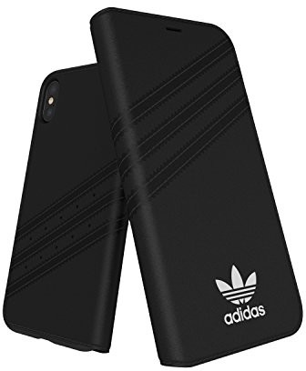 adidas Adidas Originals  Booklet Case iPhone X Black/czarna Suede  Booklet etui/pokrowiec ochronny 28353