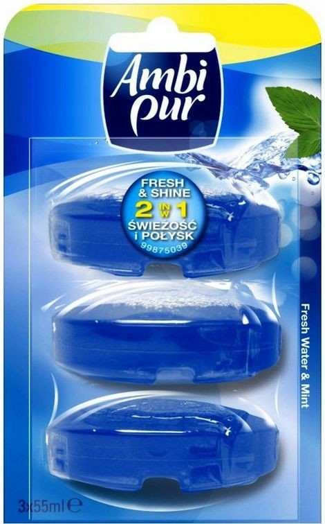Fresh Ambi Pur Mint Wkład Zawieszki Wc 3x55ml