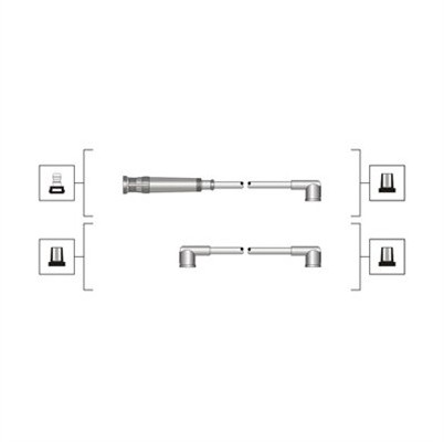 MAGNETI MARELLI Przewody zapłonowe - zestaw 941319170050