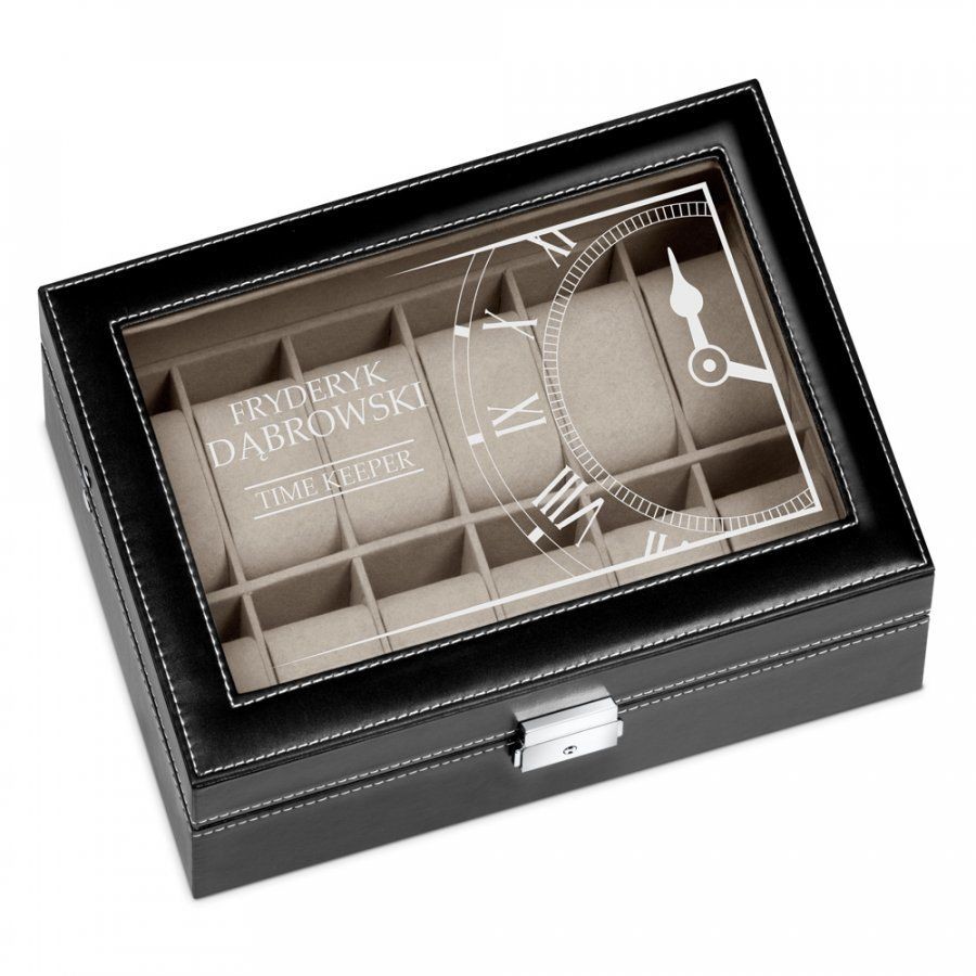 Murrano Szkatułka Kuferek na Zegarki GRAWER Time Keeper SZKT-ZG-A-020
