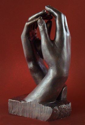 Фото - Статуетка / свічник Parastone Figurka  - Dłonie - August Rodin - kopia rzeźby "The Cathedral"  