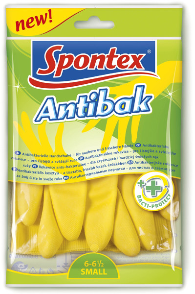Spontex Rękawice domowe Antibak S 4008600112105 + 20 zł na pierwsze zakupy 4008600112105