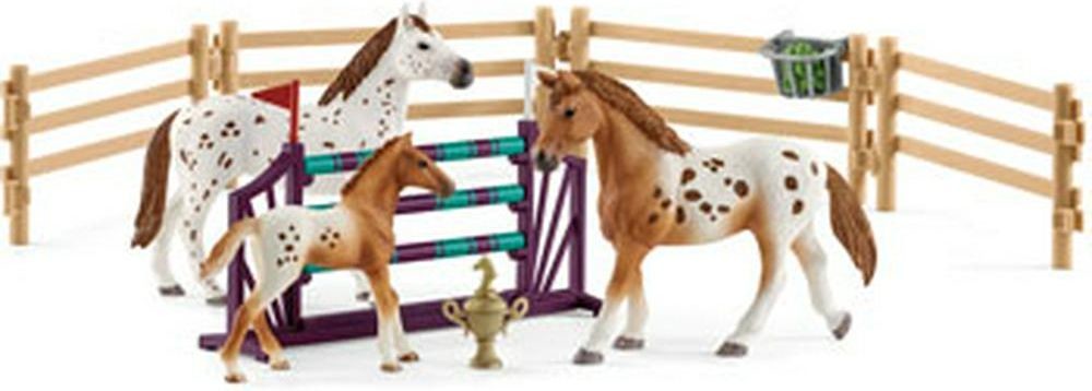 Schleich SLH 42433 Zestaw treningowy koń Appaloosa
