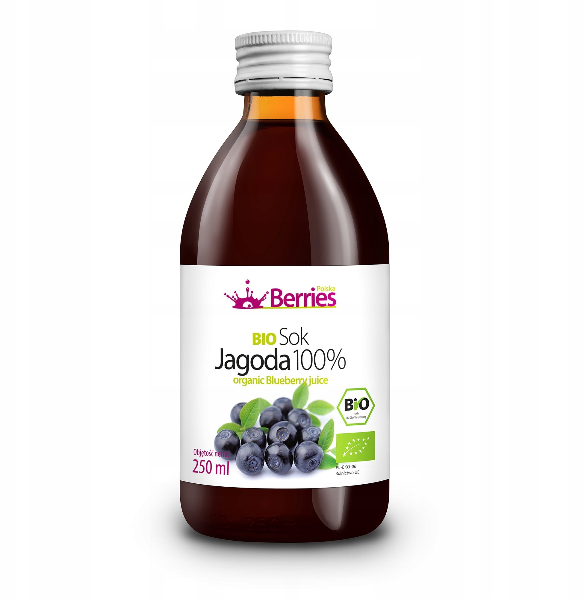 Bio Sok Jagoda 100% ekologiczny sok z jagód 250ml