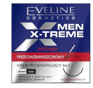 Eveline Cosmetics Men X-Treme Anti-Age 6w1 przeciwzmarszczkowy krem regenerujący 6w1 dzień/noc 50ml