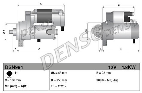 DENSO Rozrusznik DSN994