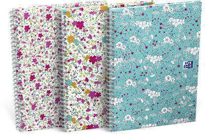 Oxford Notatnik Floral 2 spirale B5 60kartkowy 90g L7M