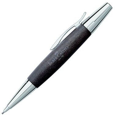 Faber-Castell 138381 ołówek automatyczny e-motion, wkład 1,4 mm, w pudełku na prezent, drewno brzozowe czarne F138383