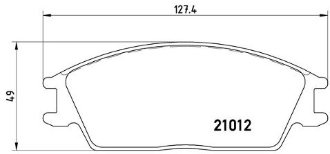 BREMBO Zestaw klocków hamulcowych, hamulce tarczowe P 30 001