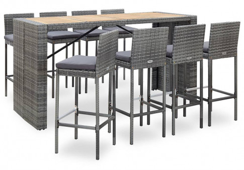 Zestaw szarych mebli ogrodowych C0-A70