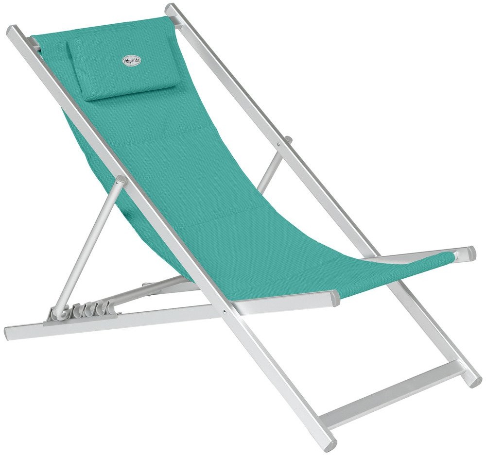 Hesperide Leżak ogrodowy HONOLULU aluminium kolor zielony | B077Y26Z7Q