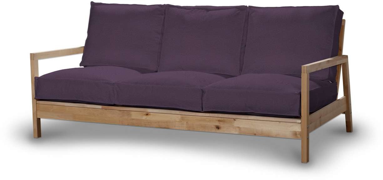 Dekoria pl pl Pokrowiec na sofę Lillberg 3-osobową nierozkładaną fioletowy Sofa Lillberg 3-osobowa Etna 626-161-27