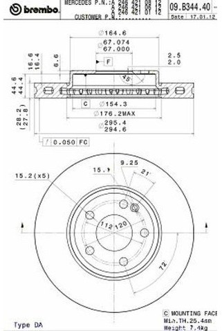BREMBO 09.B344.41