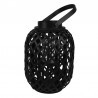 Clayre & Eef Lampion Boho Bambusowy Czarny L Clayre & Eef 6RO0590