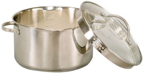 Krüger Karl  garnek, garnek do mięsa, z dzióbkiem, wykonana ze stali nierdzewnej, różne rozmiary do wyboru, srebro, 20 cm 101020 A