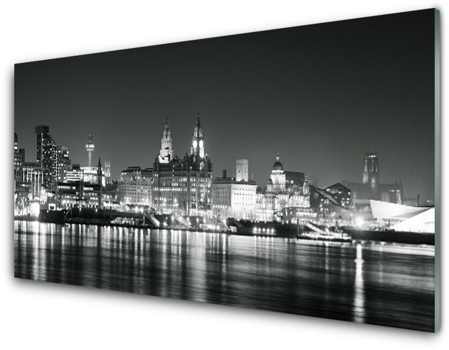 Tulup.pl Panel Kuchenny Miasto Woda Domy 100x50cm