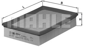 Mahle FILTR POWIETRZA KNECHT LX 417 SEAT CORDOBA,IBIZA LX 417