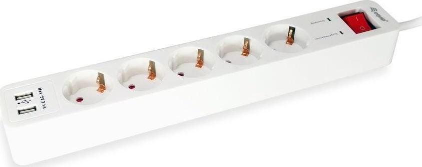 Equip Listwa zasilająca przeciwprzepięciowa 5 gniazd 1.5m biały 245554 245554