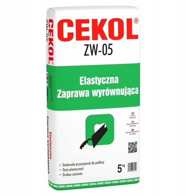Elastyczna zaprawa wyrównująca Cekol ZW-05 5 kg