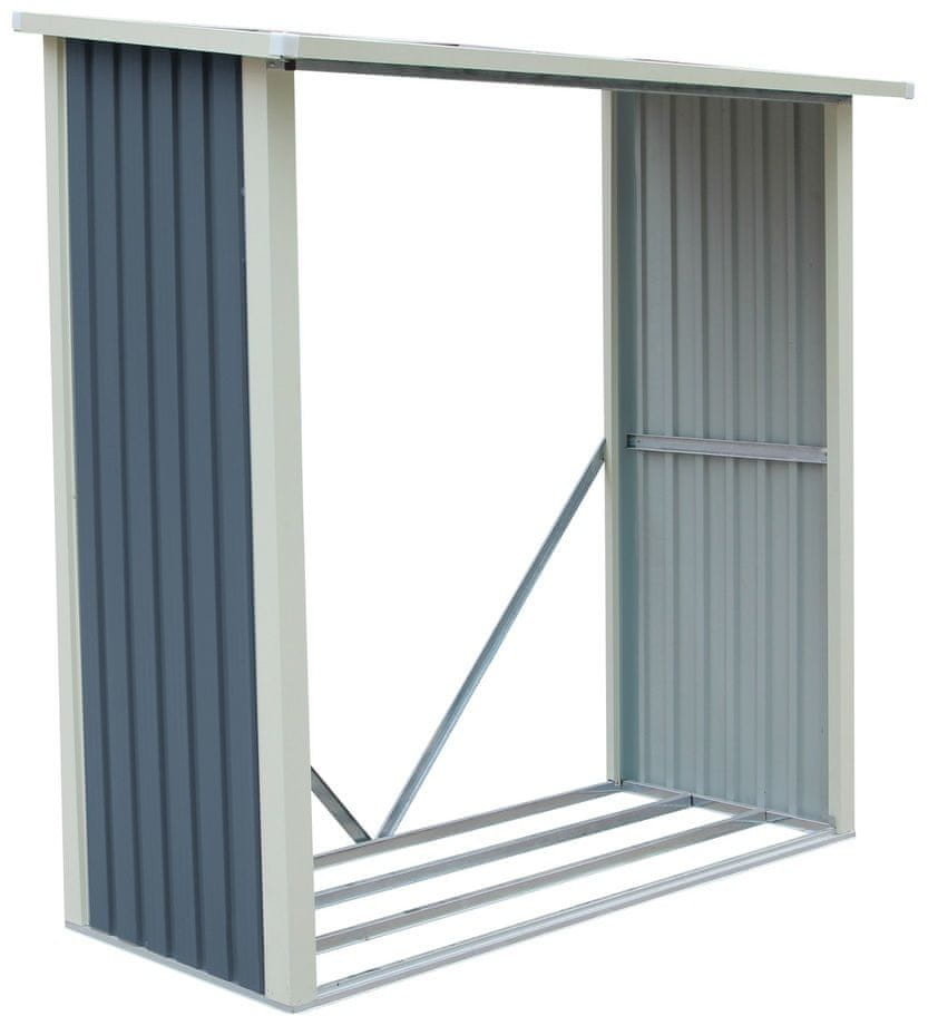 Rojaplast wiata na drewno WA A 190×182×89 cm szara