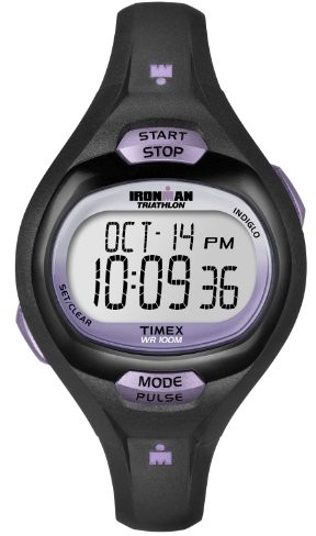 Timex Timex Ironman zegarek na pasek z żywicy Timex Ironman Classic 34 mm, damski cyfrowy zegarek czarny/biały