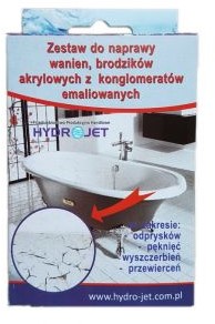 Zestaw do naprawy wanien brodzików z akrylu i emalii ZW