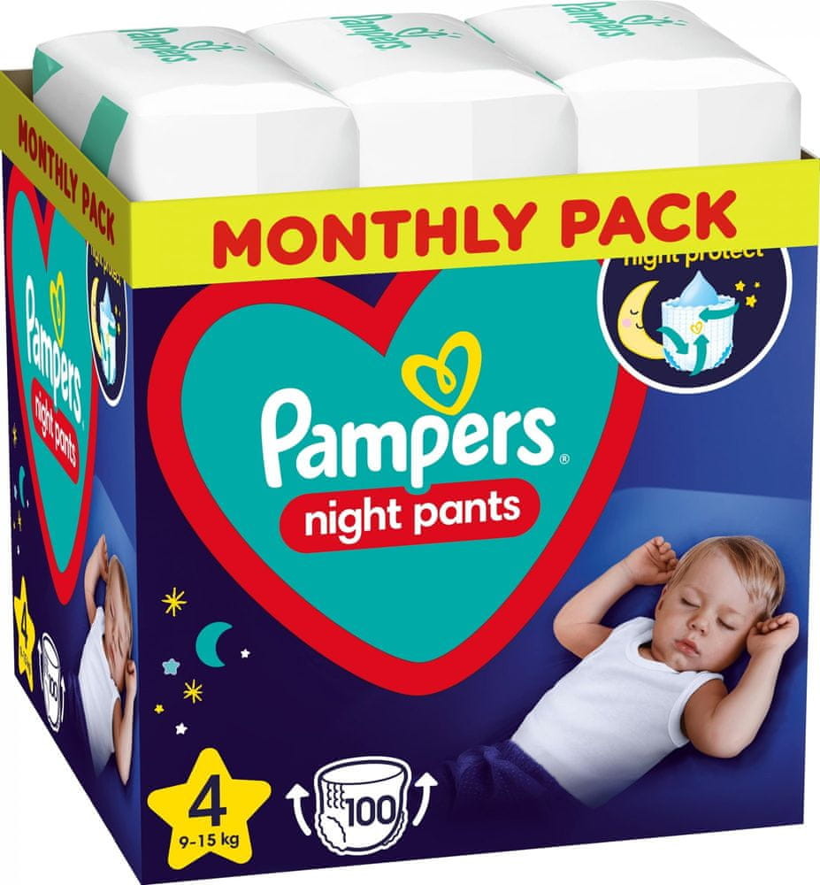 Pampers pieluchy Night Pants rozm 4 100 szt. 9 15 kg