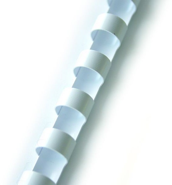 Argo Grzbiety plastikowe do bindowania 6mm/100szt. - białe 405061
