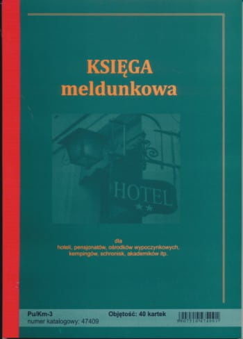 Firma krajewski Księga meldunkowa A4 [Pu/Km] Pu/Km