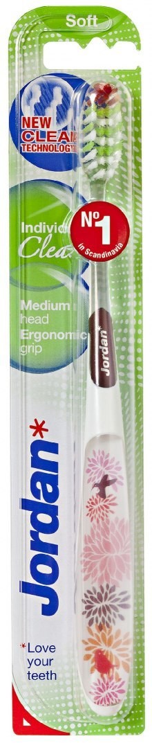 Jordan ORKLA Szczoteczka do zębów Individual Clean Soft 1szt - mix kolorów 54635