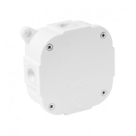 Puszka natynkowa biała do łączenia przewodów PK1