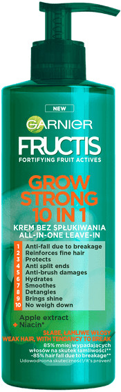 Garnier FRUCTIS 10in1 GROW STRONG Krem do włosów bez spłukiwania 400ml 57959-uniw