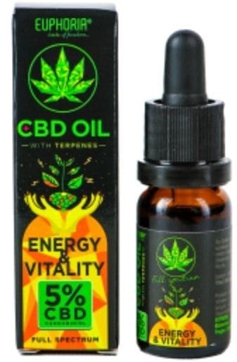 Olejek CBD 5% ENERGY & VITALITY Z TERPENAMI EUPHORIA 10ml