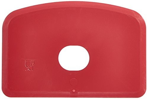 Maya Professional Tools 71910  3 łopatka do ciasta z otworem, elastyczna, metalowe i wykrywanie, rentgenowskie FBK/higieny środków spożywczych, 146 MM X 98 MM X 1,65 MM, czerwony 71910-3