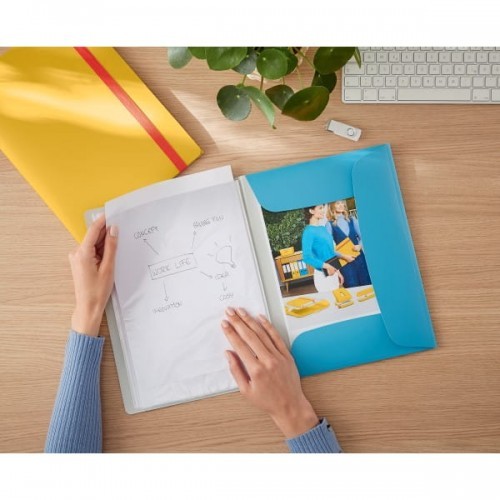 Leitz Album ofertowy A4/20 PP COSY z wbudowaną teczką niebieski morski /46700061/ ES1488-1