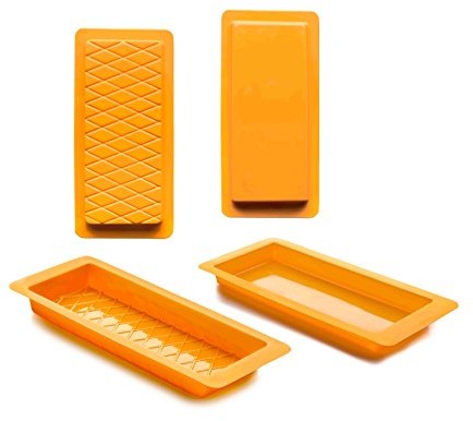 Ibili 793500 nugat kształt, gładkie i wzorem waflowym, polypropyleethylen, 2 sztuki 793500
