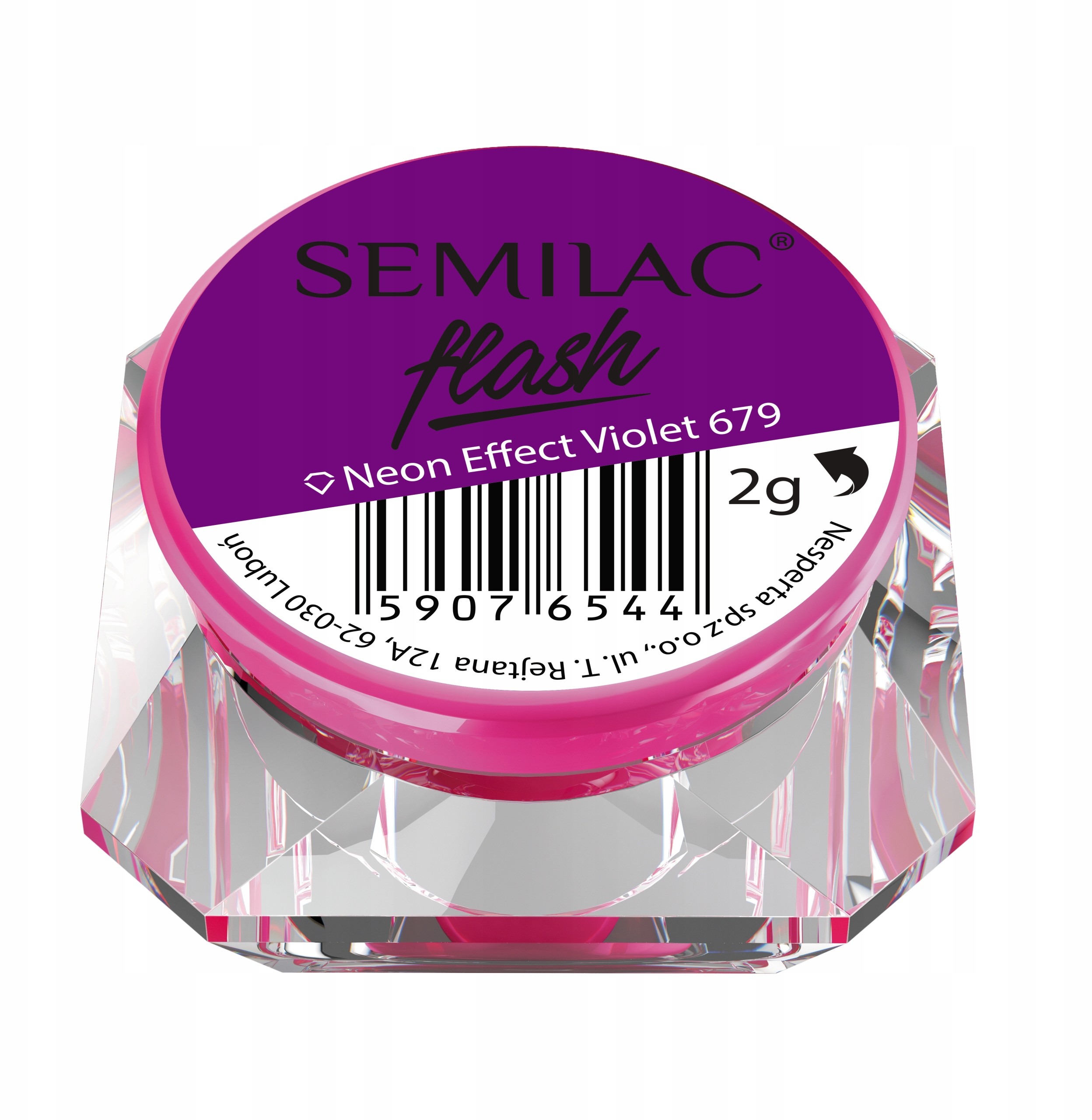 Semilac Flash Neon Effect Violet 2g