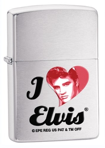 Zippo Elvis, Brushed Chrome 28258