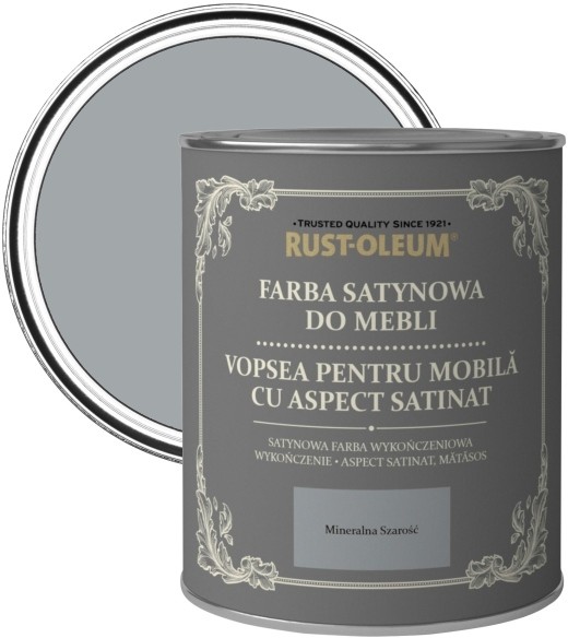 Rust-Oleum Farba do mebli Rust-Oleum mineralna szarość satyna 0 125 l R0070116X5