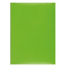 OFFICE PRODUCTS Teczka z gumką karton/lakier, A4, 350gsm, 3-skrz., zielona DN946-4