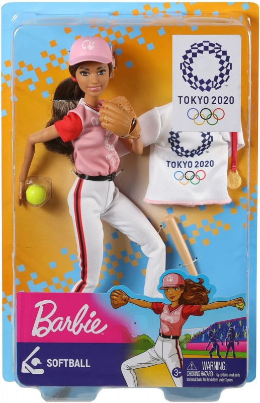 Mattel Lalka Barbie Olimpijka Softbolistka