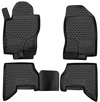 Element Element EXP.CARNIS10051h dywaniki gumowe Nissan Pathfinder 2010-2014 4-częściowe, czarne, Ajustement mesuré au Laser personnalisé EXP.CARNIS10051h