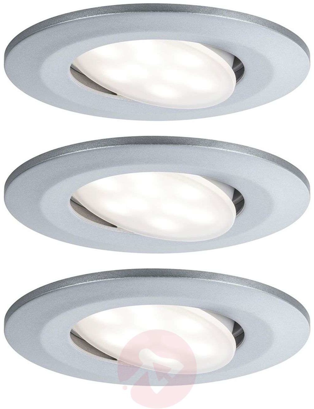 Paulmann LED spot wpuszczany Calla 3 szt. chrom