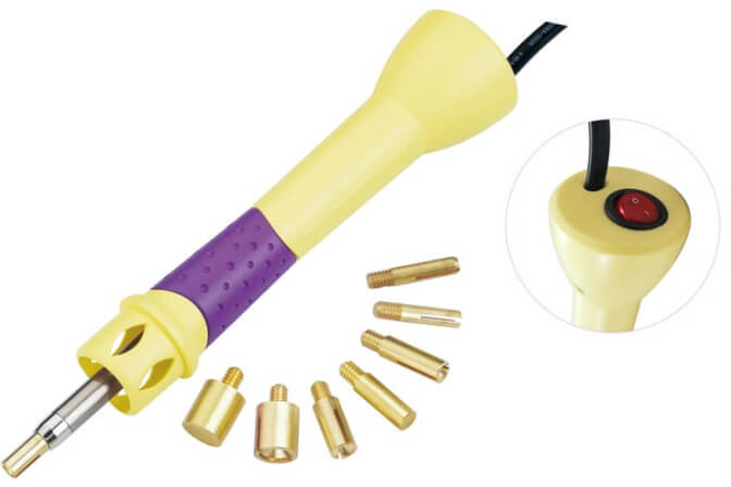 Donwei Aplikator do wklejania dżetów, perełek, cekinów, korali, kryształów, 10 końcówek DW-AW03