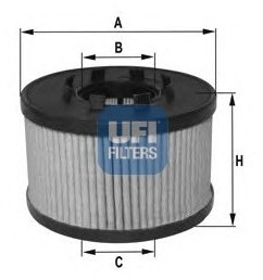 UFI FILTERS Filtr oleju UFI FILTERS 25.017.00